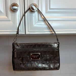 Michael Kors Bag Purse Handbag Metallic Embossed Logo Mini Bag Pocketbook